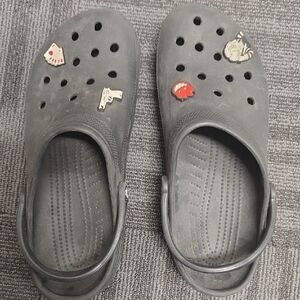 CROCS Gray Sandals with Ventilated Design